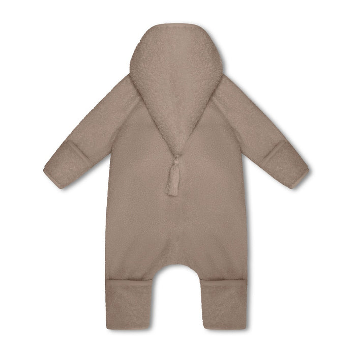 Adel Teddy Jumpsuit - 3m to 12m - Grey Brown par MINI A TURE - Clothing | Jourès
