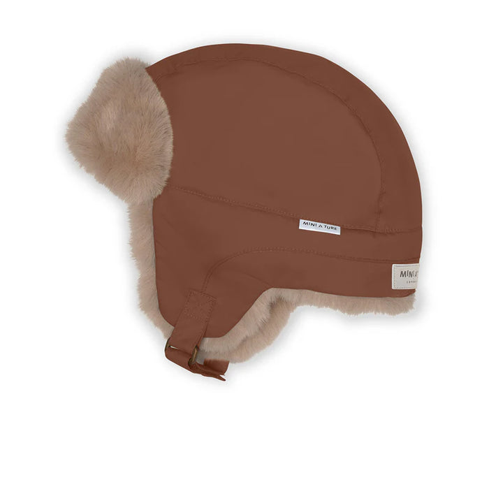 Crister Teddy Hood - 2Y to 5Y - Rootbeer Brown par MINI A TURE - Clothing | Jourès