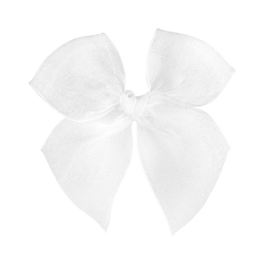 Organza Bow Hairclip - White par Condor - Idées-cadeaux pour baby shower | Jourès