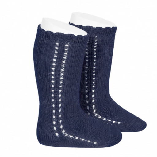 Knee-High Socks - 3m to 4Y - Navy par Condor - Clothing | Jourès