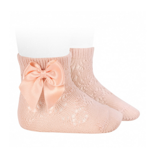Bow Ankle Socks - 3m to 4Y - Nude par Condor - Clothing | Jourès
