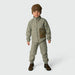 Lou Thermo Jacket - 2Y to 4Y - Grey Green par MINI A TURE - Jackets, Coats & Onesies | Jourès