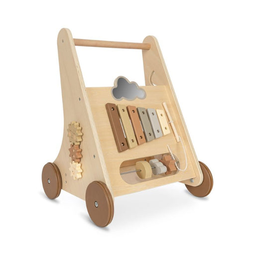 Wooden Activity Wagon - Natural par Konges Sløjd - Early Learning Toys | Jourès