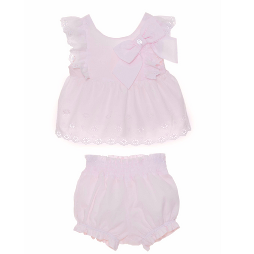 Blouse and short set - 3m to 12m - Pink par Patachou - Gifts $100 and more | Jourès