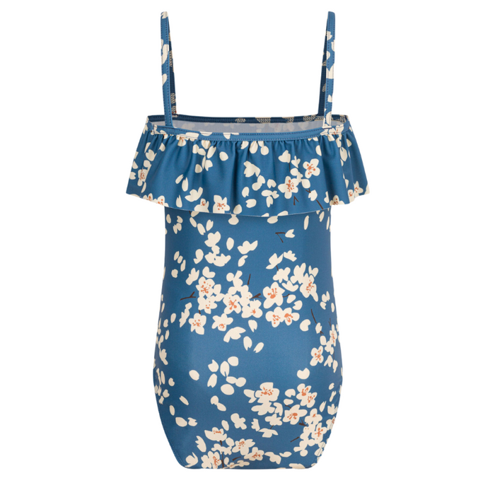 Onepiece Swimsuit - 3Y to 6Y - Blue / Cherry Blossom par Petit Bateau - Petit Bateau | Jourès