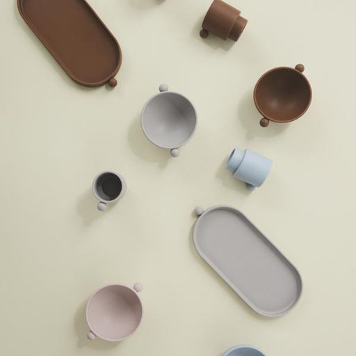 Tiny Inka Bowl - Pack of 2 - Dusty blue/Clay par OYOY Living Design - OYOY MINI - Products | Jourès