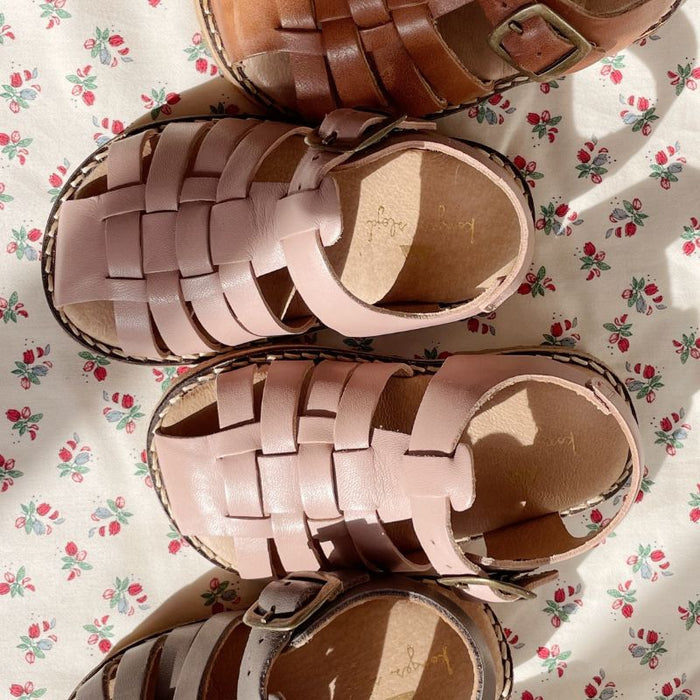 Sandales en cuir Lapinou - Taille 22 à 27 - Poppy par Konges Sløjd - Soleil, été, bonheur ! | Jourès