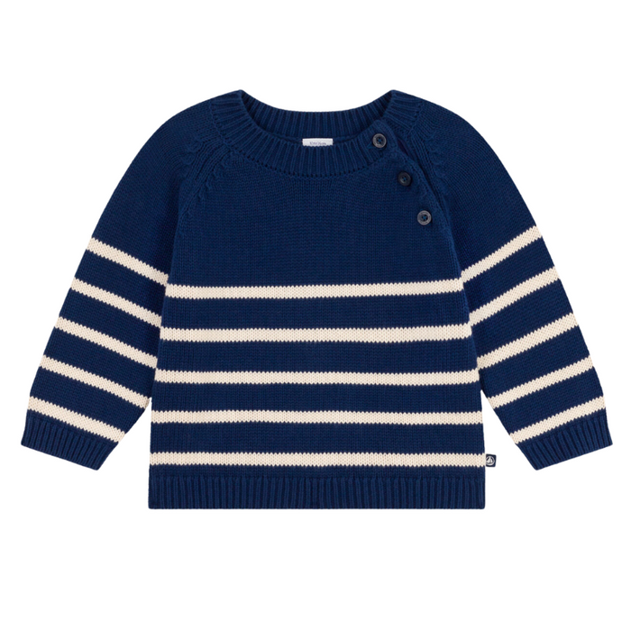 Cotton Shirt - 6m to 24M - Marinière par Petit Bateau - Holiday Style | Jourès