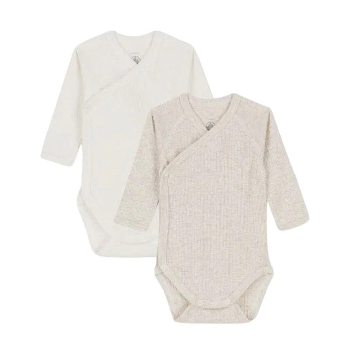 3-piece Cotton Set + Long Sleeves Bodysuits l Neutral par Jourès - Bodysuits, Rompers & One-piece suits | Jourès