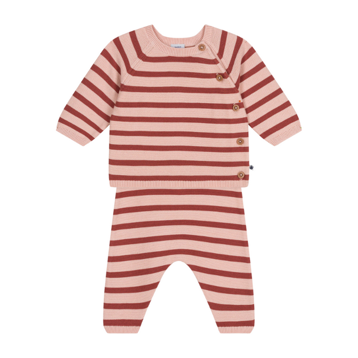 Coton Set - 3m to 18m - 2-pces - Saline / Stripes par Petit Bateau - Clothing | Jourès