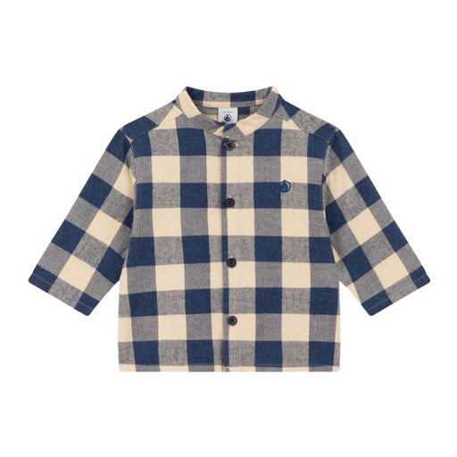 Flannel Shirt - 12m to 36m - Plaid par Petit Bateau - T-shirts, sweaters & cardigans | Jourès