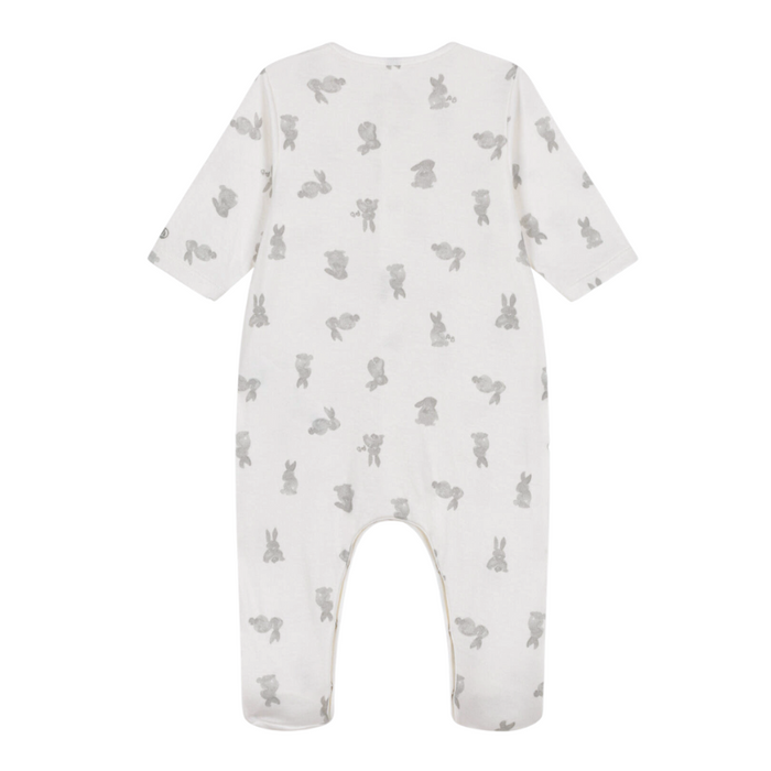 Organic Cotton Dors-Bien Pyjamas - 1m to 6m - Rabbits par Petit Bateau - Sleep time | Jourès