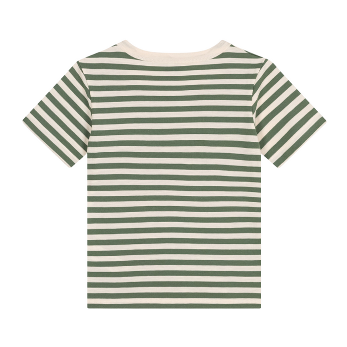 T-Shirt - 3Y to 6Y - Green Stripes par Petit Bateau - Soleil, été, bonheur ! | Jourès