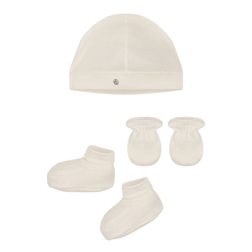 Baby Gift Set - NB to 3m - Pack of 3 - Avalanche par Petit Bateau - Gloves & Hats | Jourès