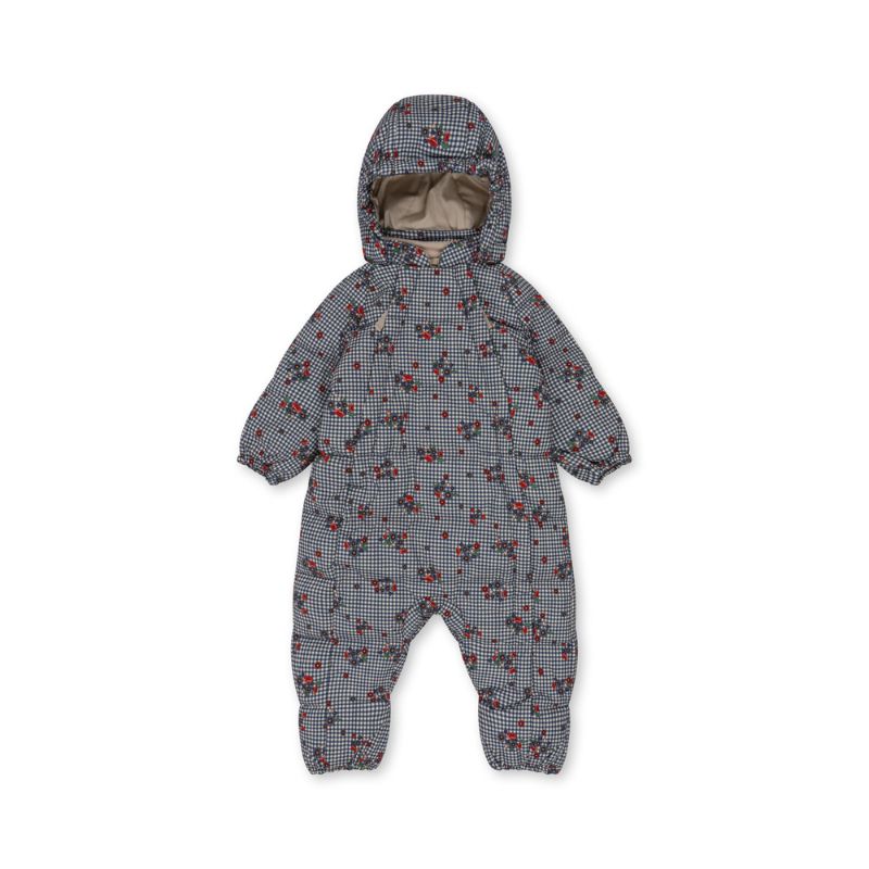 Baby Down Onesie - 6m to 18m - Blossom Check par Konges Sløjd
