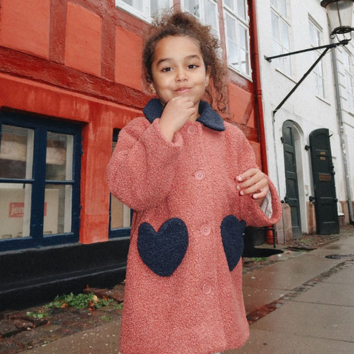 Calin heart coat - 18m to 4Y - Canyon Rose par Konges Sløjd - Holiday Style | Jourès