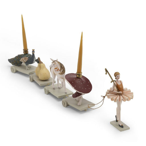 Ceramic Birthday Train Candle Holder - Ballerina par Konges Sløjd - Gifts $100 and more | Jourès