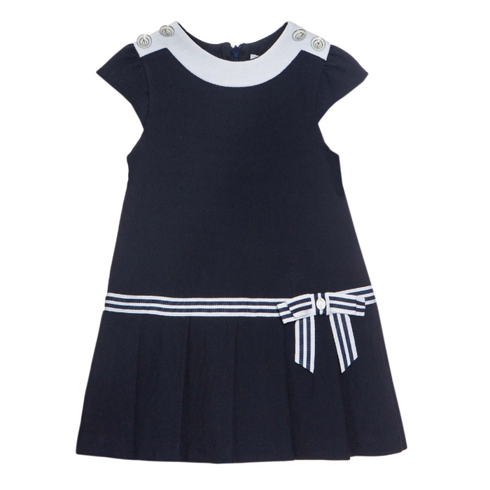 Marine Dress - 3Y to 6Y - Navy par Patachou - Dresses & skirts | Jourès
