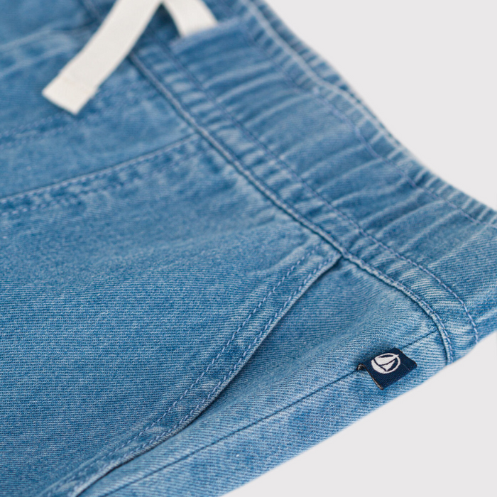 Denim Pants - 3Y to 5Y - Blue Denim par Petit Bateau - Clothing | Jourès