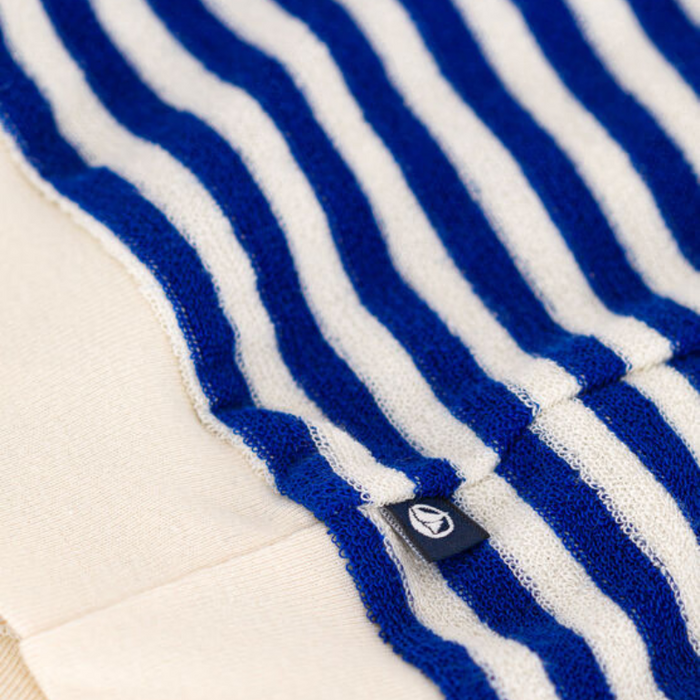 Long-Sleeves Shirt - 6m to 36m - Marinière - Blue par Petit Bateau - Petit Bateau | Jourès