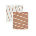 Raita Wash Cloth - Pack of 2 - Cloud / Caramel par OYOY Living Design - The Canada Day Sale - 15% Off Storewide* | Jourès