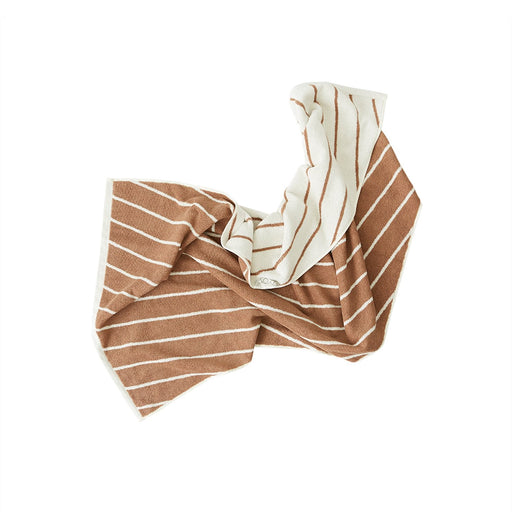 Raita Towel - 50x100 cm - Cloud / Caramel par OYOY Living Design - OYOY Mini | Jourès