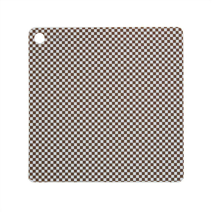 Placemat Checker - Pack of 2 - Dusty Blue / Choko par OYOY Living Design - OYOY Mini | Jourès