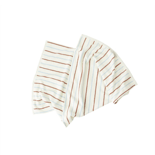 Raita Towel - 50x100 cm - Caramel / Ice Blue par OYOY Living Design - OYOY Mini | Jourès