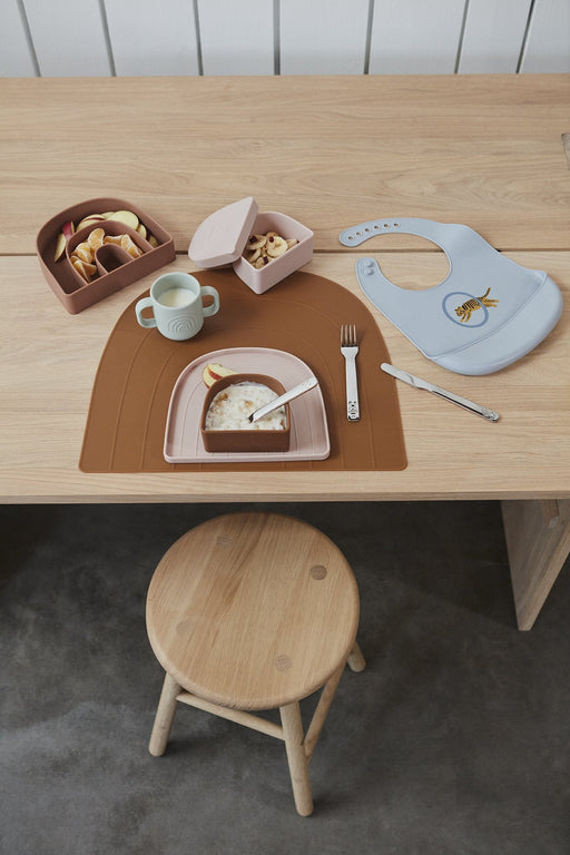 Rainbow Plate & Bowl - Caramel / Lavender par OYOY Living Design - OYOY Mini | Jourès