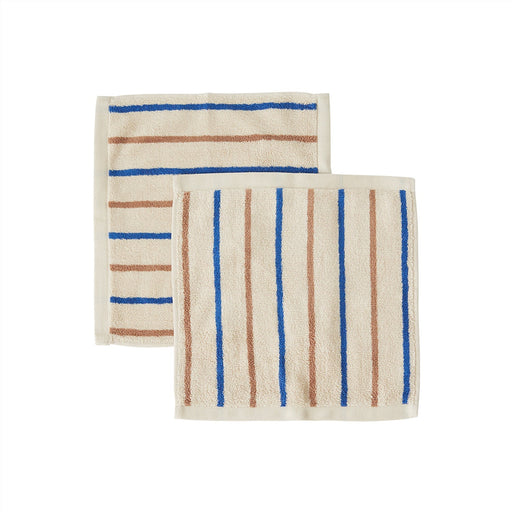 Raita Wash Cloth - Pack of 2 - Caramel / Optic Blue par OYOY Living Design - OYOY Mini | Jourès