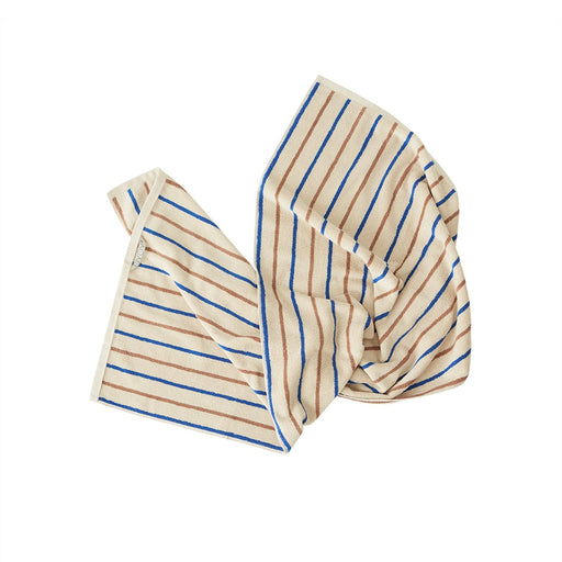 Raita Towel - 50x100 cm - Caramel / Optic Blue par OYOY Living Design - OYOY Mini | Jourès