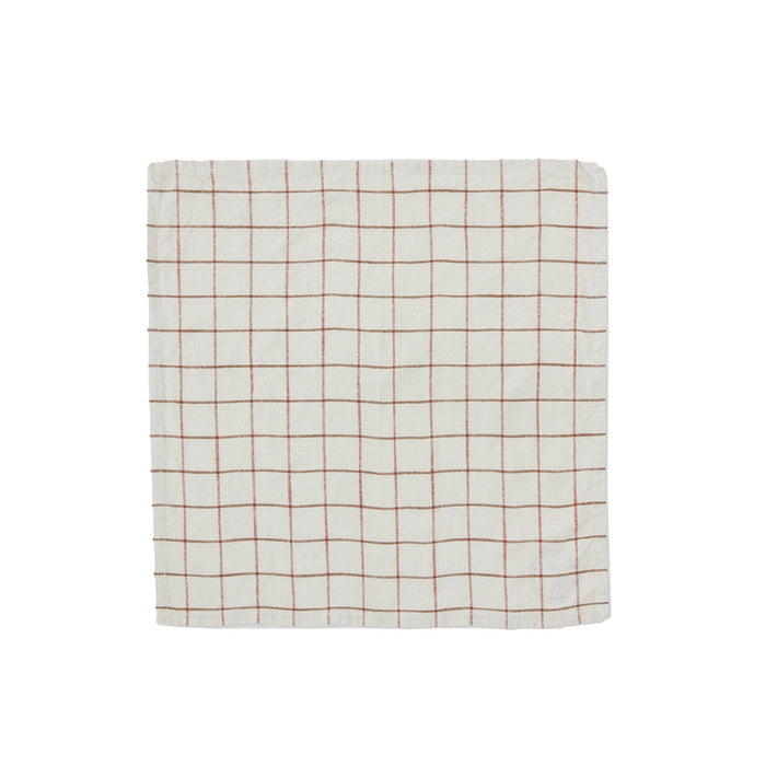 Grid Slub Napkin Offwhite - Pack of 2 - H45 x W45 cm par OYOY Living Design - Jourès Home | Jourès