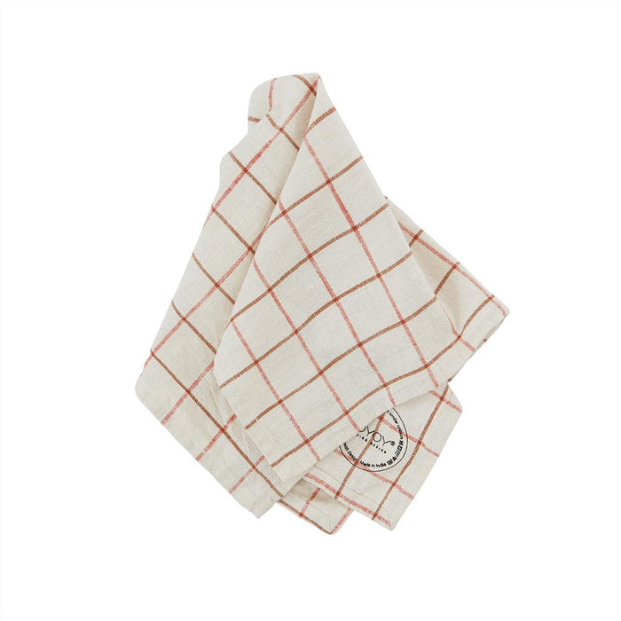 Grid Slub Napkin Offwhite - Pack of 2 - H45 x W45 cm par OYOY Living Design - Jourès Home | Jourès