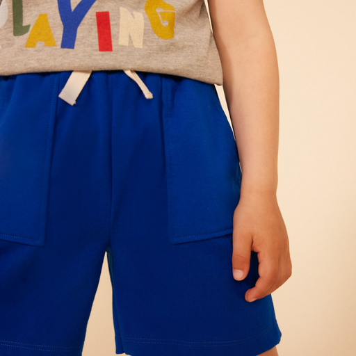 Shorts en cotton - 3A à 6A - Bleu par Petit Bateau - Pantalons & Shorts | Jourès