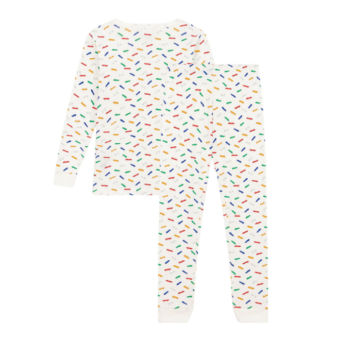 Organic Cotton 2-pce Pyjamas - 2Y to 6Y - Skateboard par Petit Bateau - Bedroom | Jourès