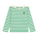Long-Sleeves Shirt - 4Y to 5Y - Marinière - Green par Petit Bateau - Holidays | Jourès