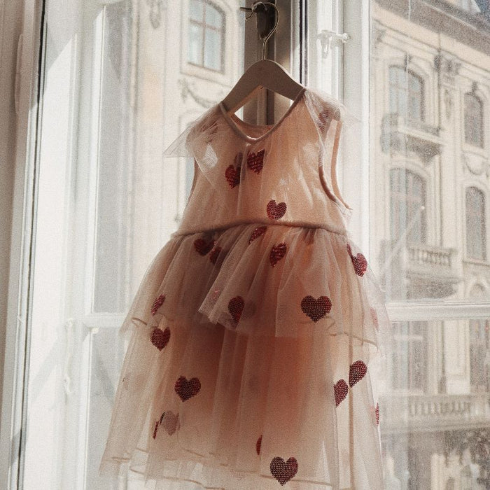 Yvonne Fairy Dress - 2y to 6y - Coeur Sequins par Konges Sløjd - Holiday Style | Jourès