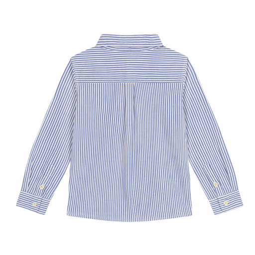 Striped Shirt - 4Y to 6Y - Gauloise/Marshmallow par Petit Bateau - T-shirts, sweaters & cardigans | Jourès
