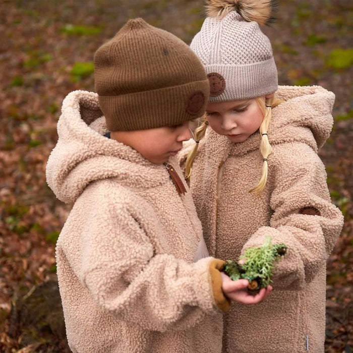 Boje Beanie - 2Y to 5Y - Grey Green par MINI A TURE - Winter Collection | Jourès