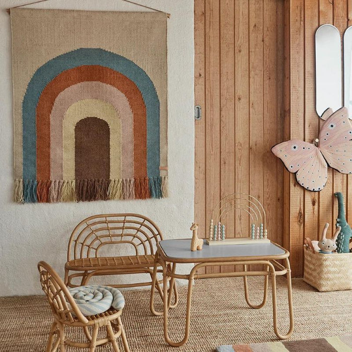 Wall Rug - Follow The Rainbow - Multi par OYOY Living Design - Founder's favourite | Jourès
