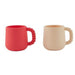 Mellow Cup - Ens. de 2 - Rouge cerise / Vanille par OYOY Living Design - OYOY MINI - À table ! | Jourès