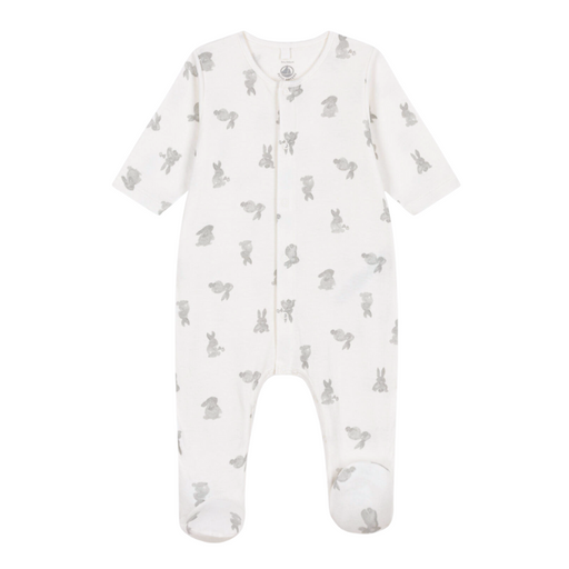 Organic Cotton Dors-Bien Pyjamas - 1m to 6m - Rabbits par Petit Bateau - Baby Shower Gifts | Jourès