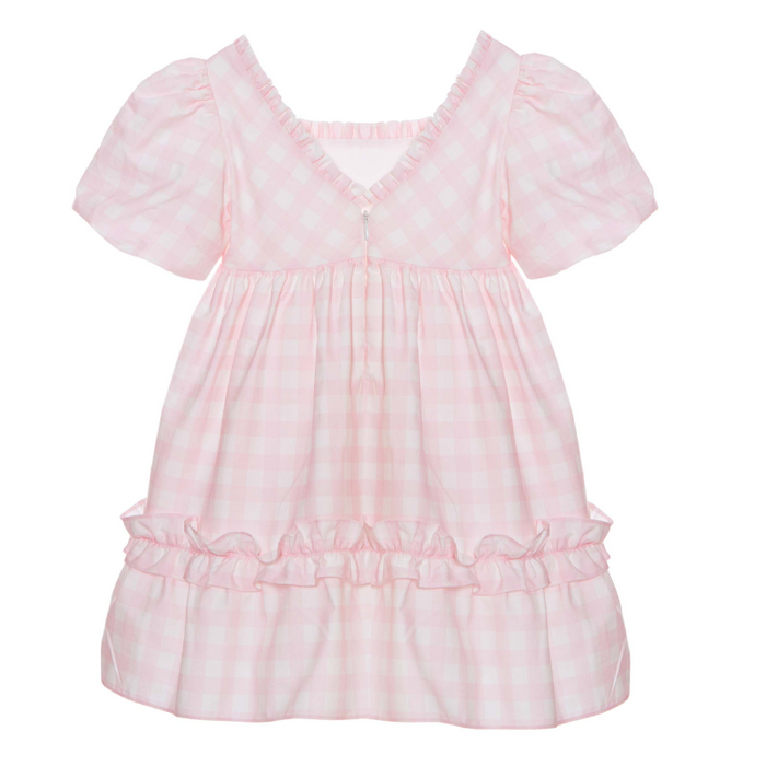 Liberty Dress - 2y to 6y - Pink Vichy par Patachou - Gifts $100 and more | Jourès