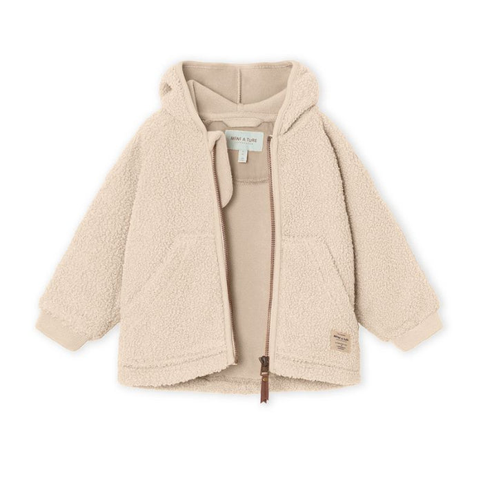 Veste en teddy Liff - 12m à 4A - Sand Dollar par MINI A TURE - Vestes et manteaux d'automne | Jourès