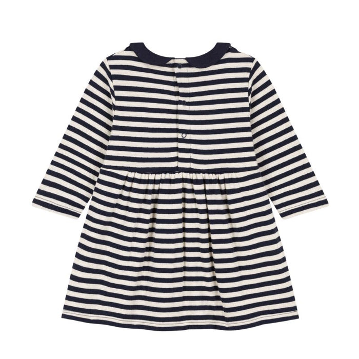 Striped Dress - 6m to 36m - Smoking par Petit Bateau - New in | Jourès