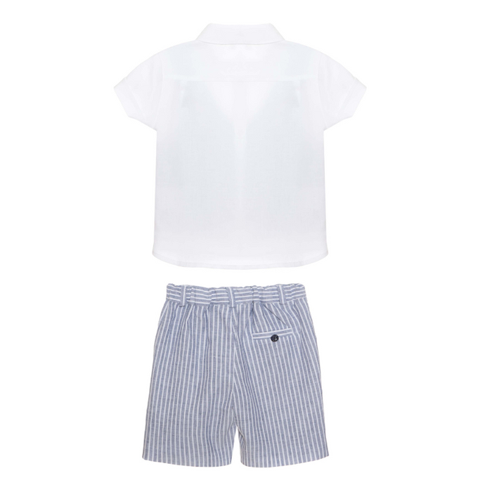 Blouse and short set - 2Y to 6Y - Navy par Patachou - Holiday Style | Jourès