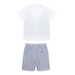 Blouse and short set - 2Y to 6Y - Navy par Patachou - Gifts $100 and more | Jourès