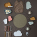 Chloe Cloud Plate & Bowl - Coral/Caramel par OYOY Living Design - OYOY MINI - Baby Bottles & Mealtime | Jourès