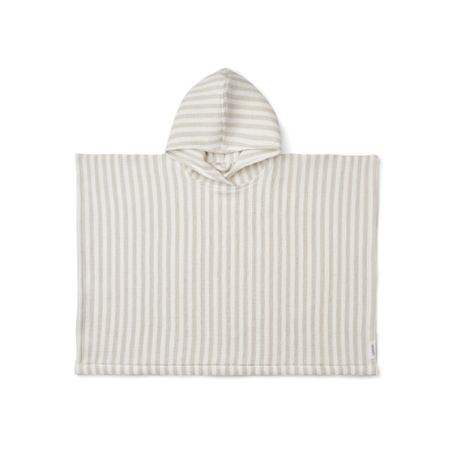 Paco Poncho - 1Y to 6Y - Crisp white / Sandy par Liewood - Towels and Washcloths | Jourès