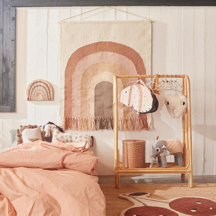 Wall Rug - Follow The Rainbow - Choco par OYOY Living Design - Bedroom | Jourès